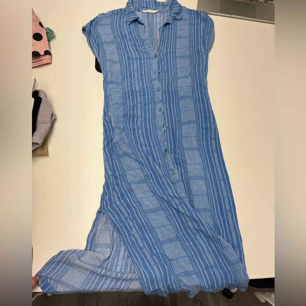 Long blue dress
